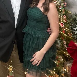 Macy’s Strapless Green Dress